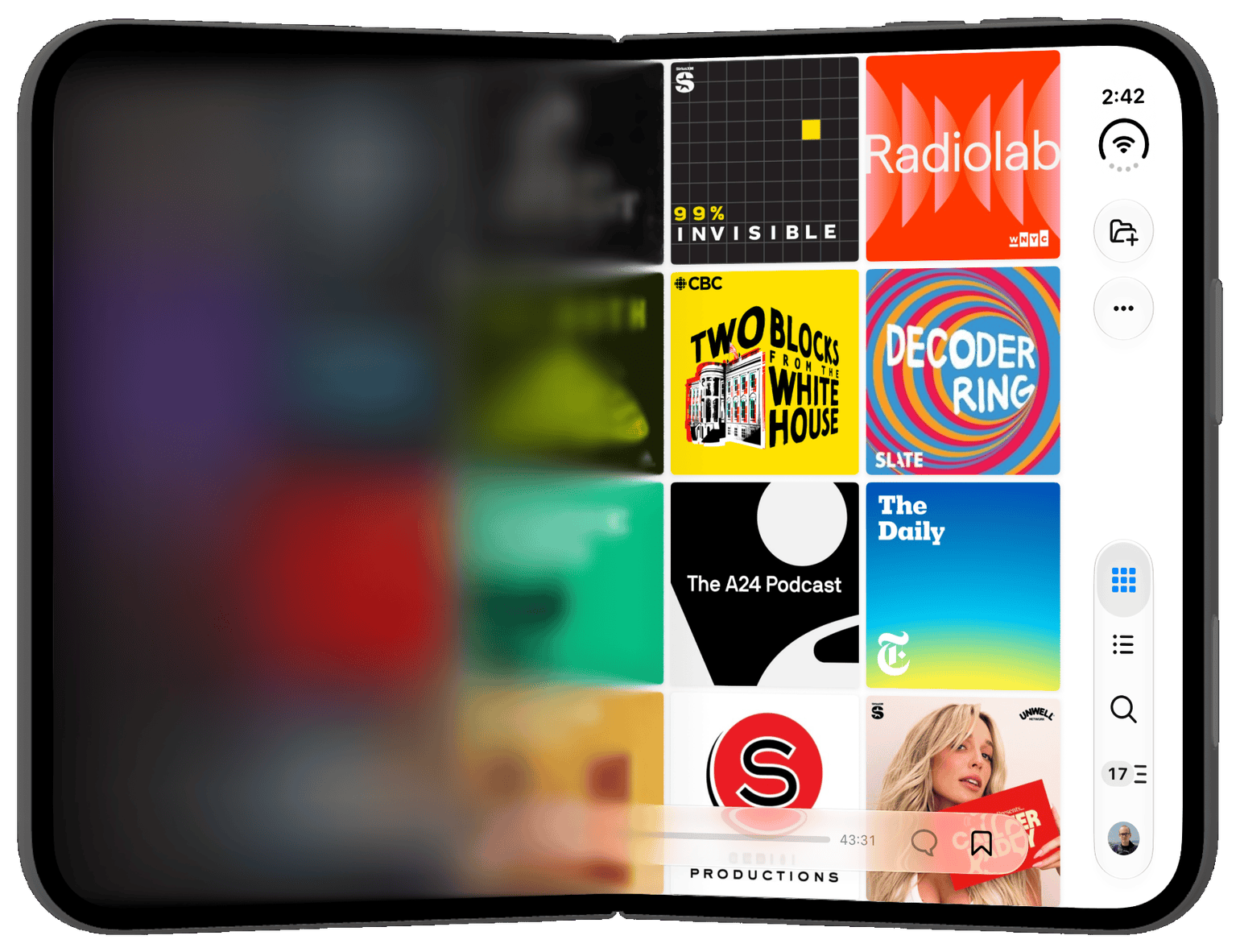 Podcasts on iPhone Duo