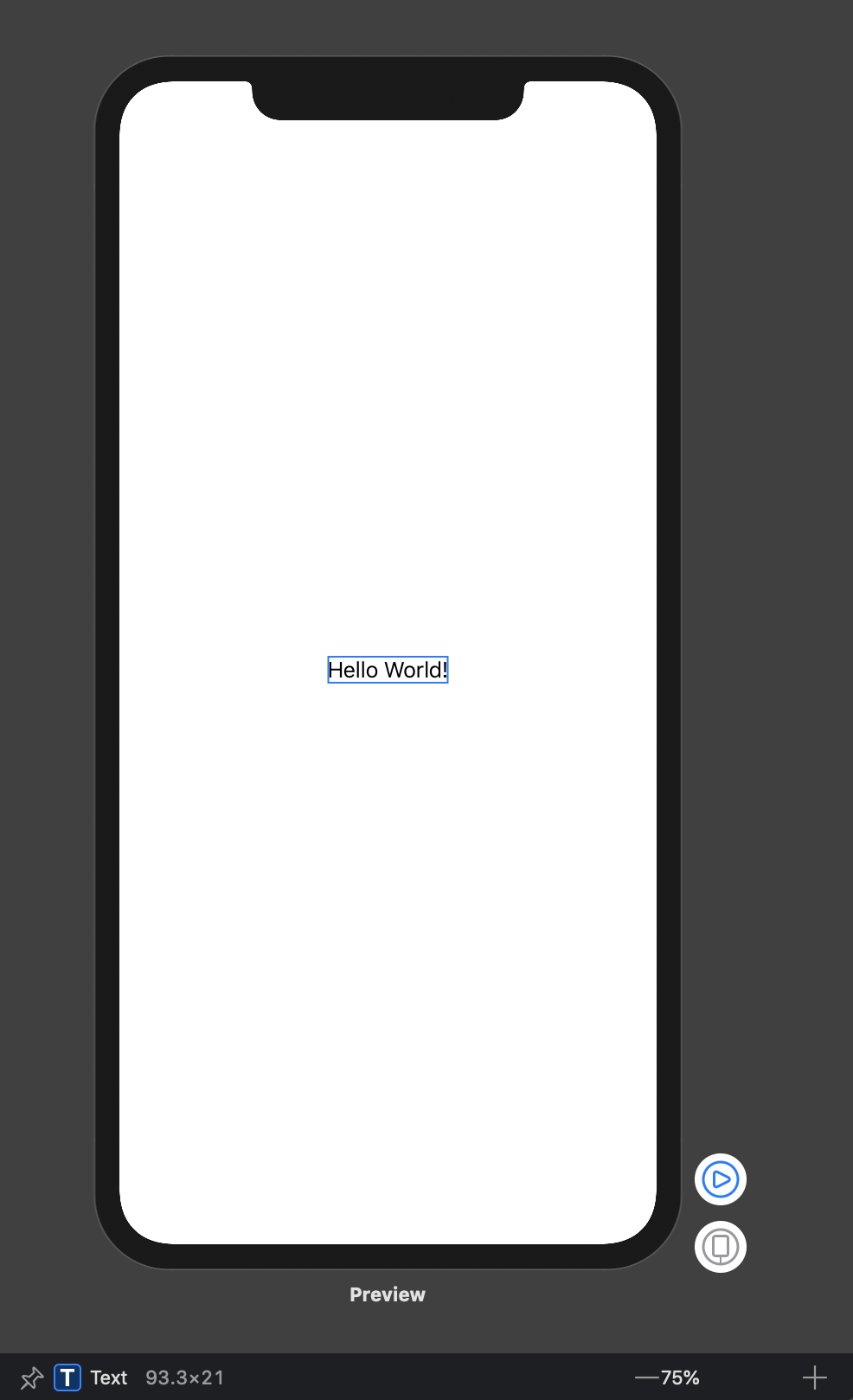 Xcode Canvas screenshot