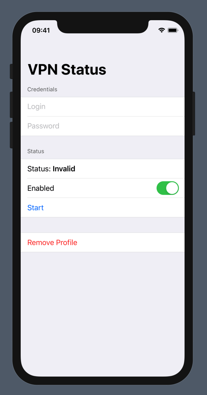 VPN iOS app screenshot details page