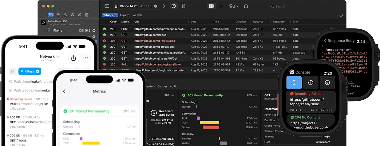 Pulse on iPhone, Mac and Apple Watch